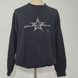 Vintage 90s NFL Dallas Cowboys Logo Athletic Embroidered Sweatshirt 2XL Collecti